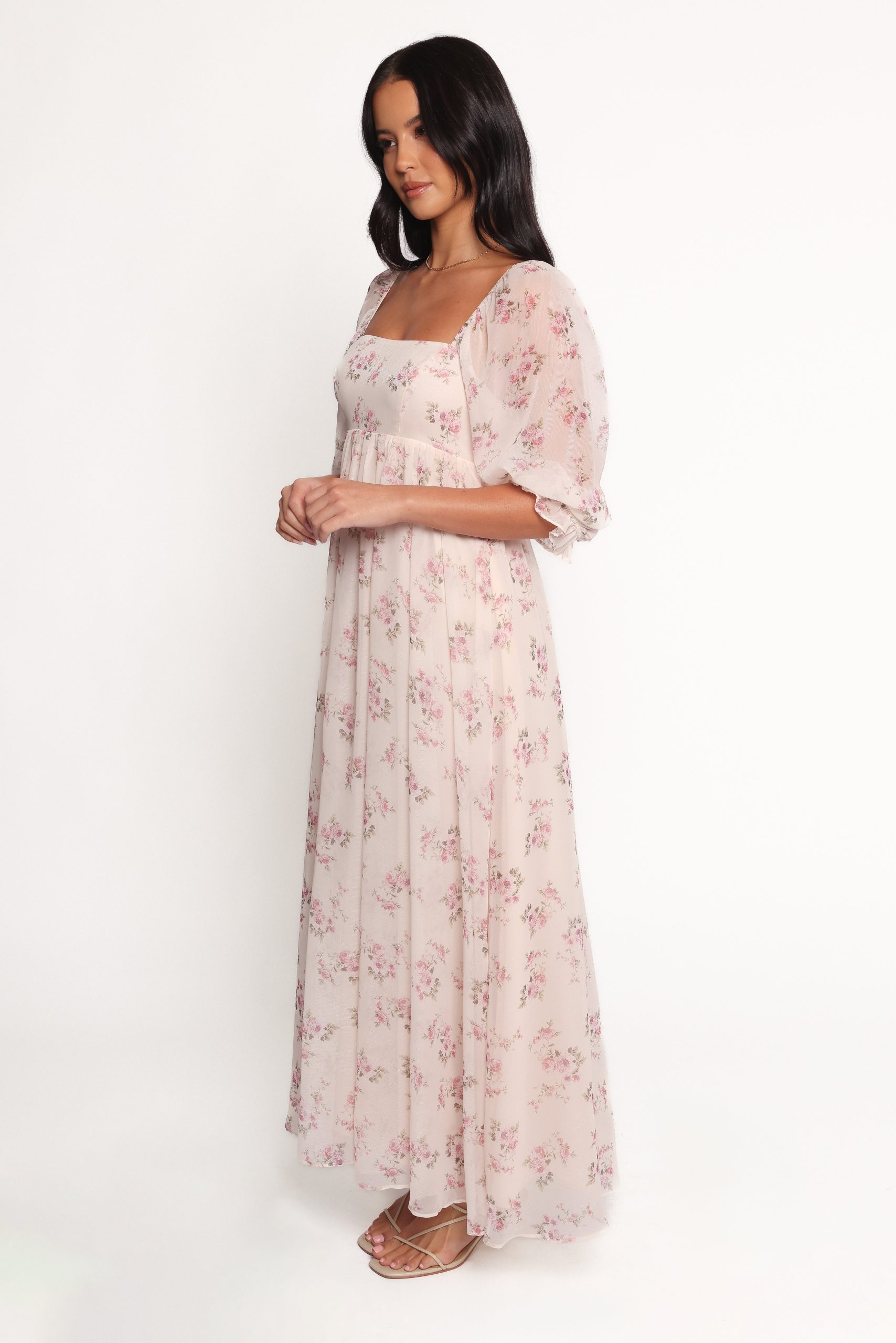 Sonnet Maxi Dress - Pink Floral - Image 3