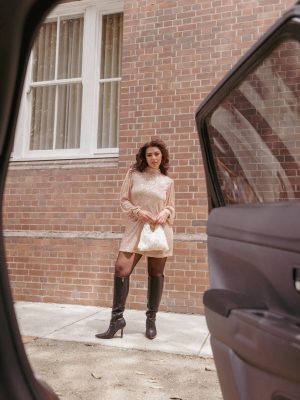 Springfield Mini Dress - Gold