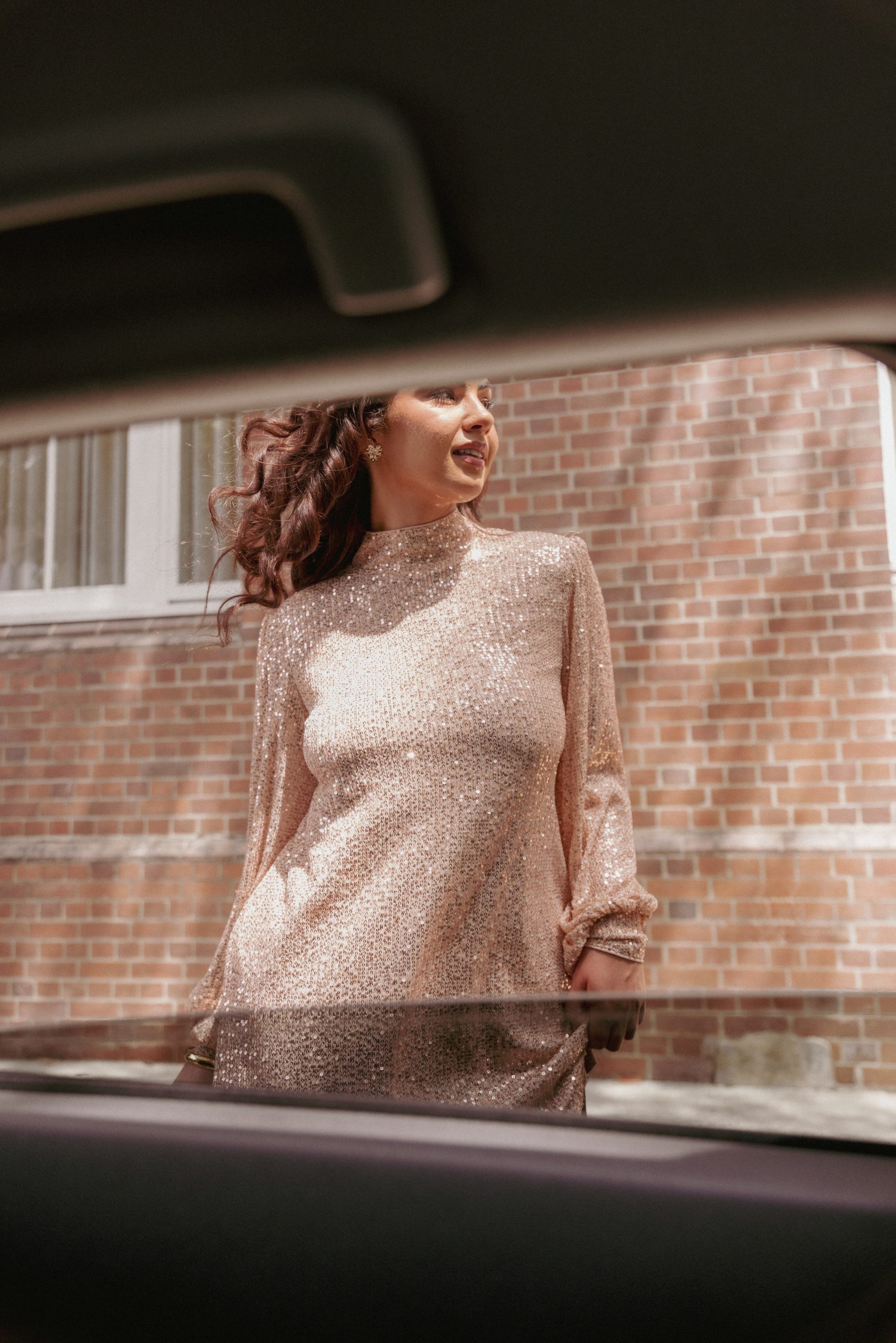 Springfield Mini Dress - Gold - Image 9