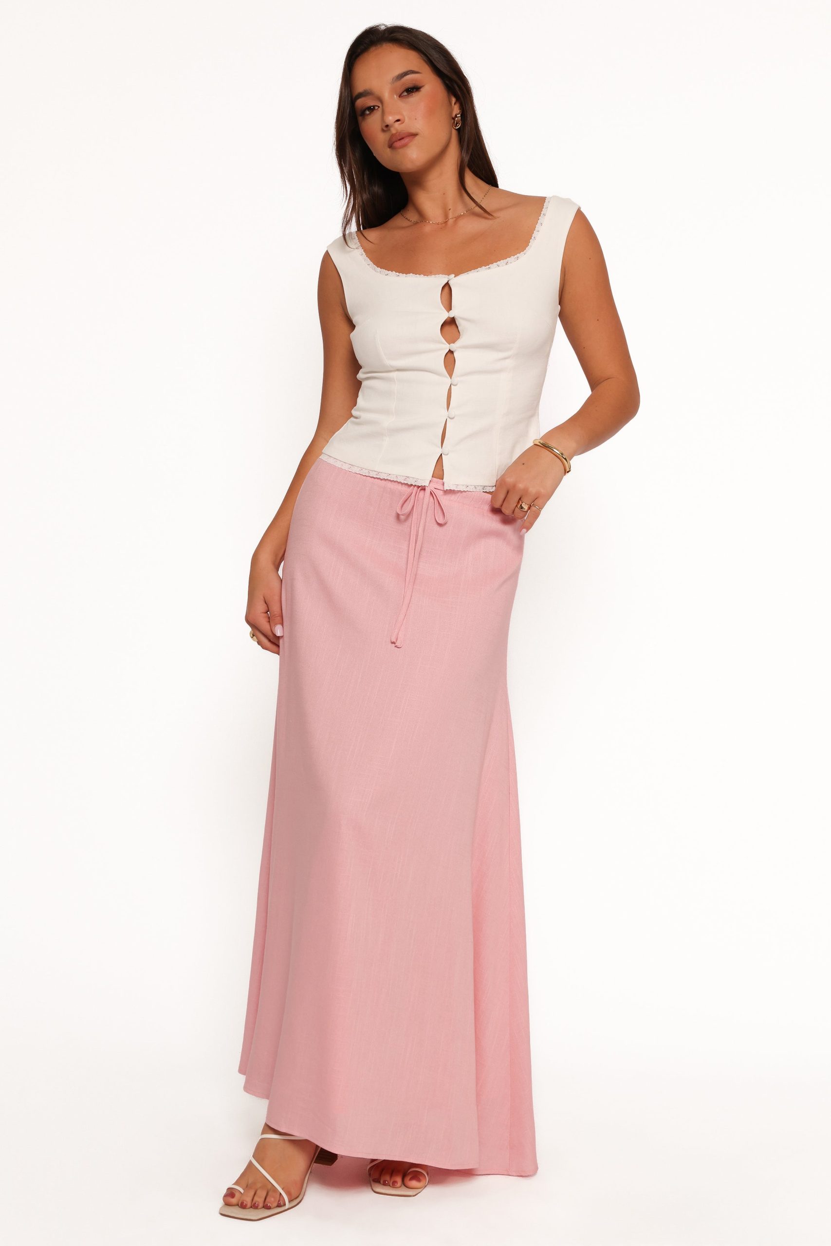 Stevie Maxi Skirt - Pink - Image 3