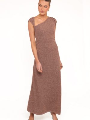 Talisa Midi Dress - Brown Marle