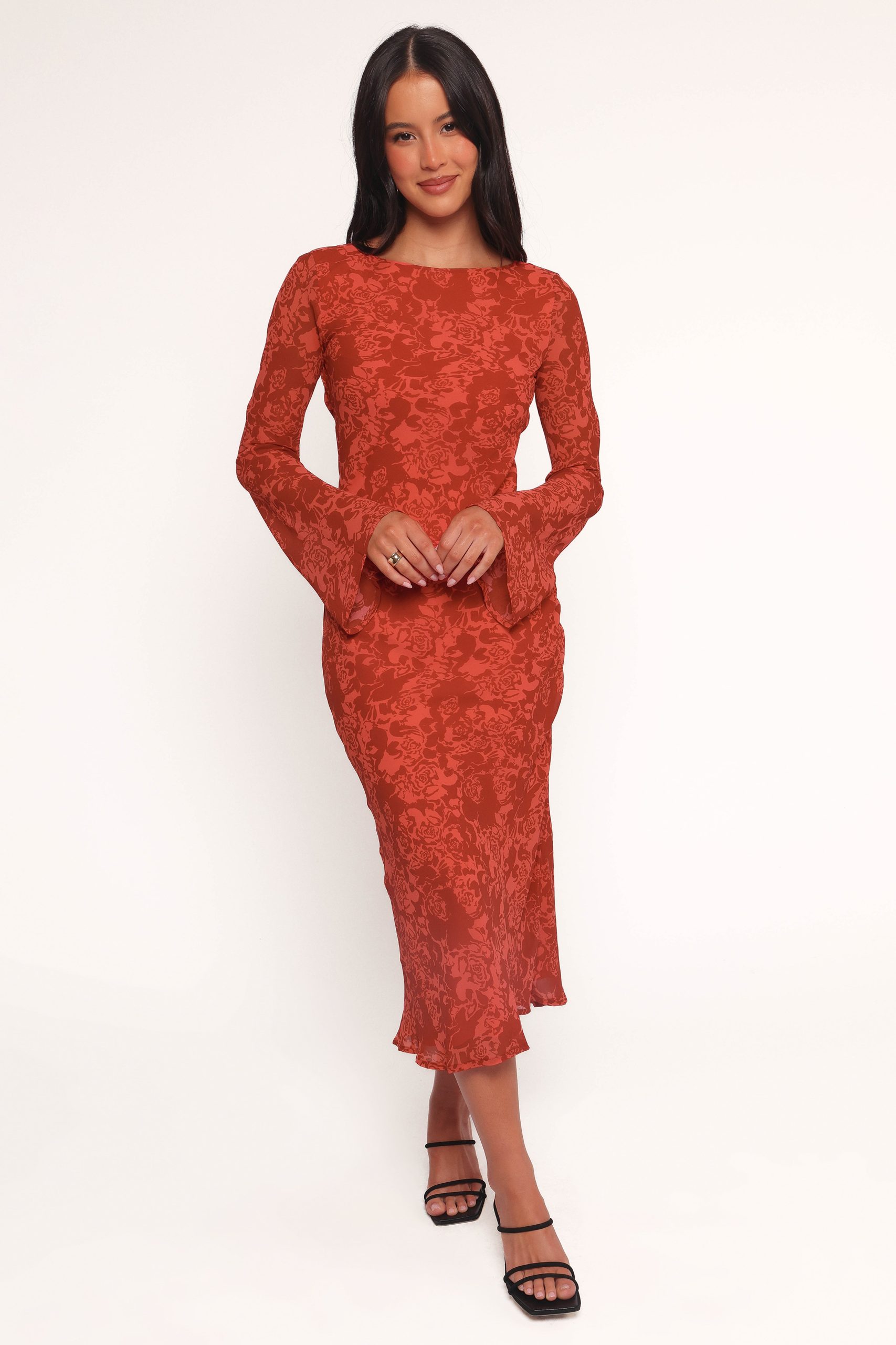 Talitha Maxi Dress - Red Roses - Image 2