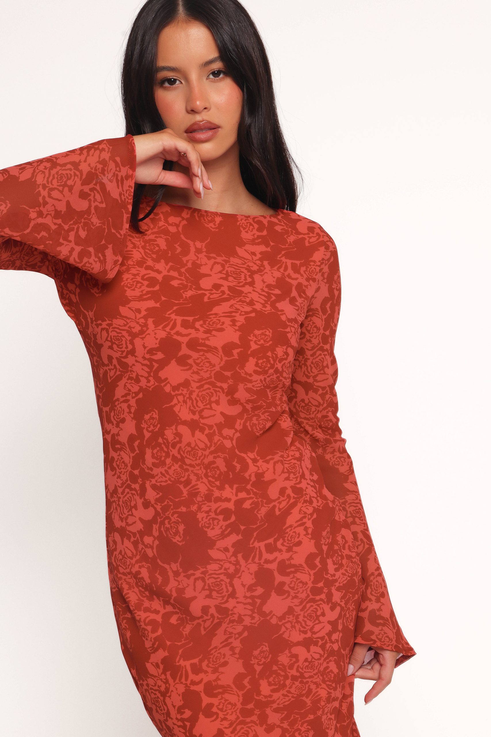 Talitha Maxi Dress - Red Roses - Image 3
