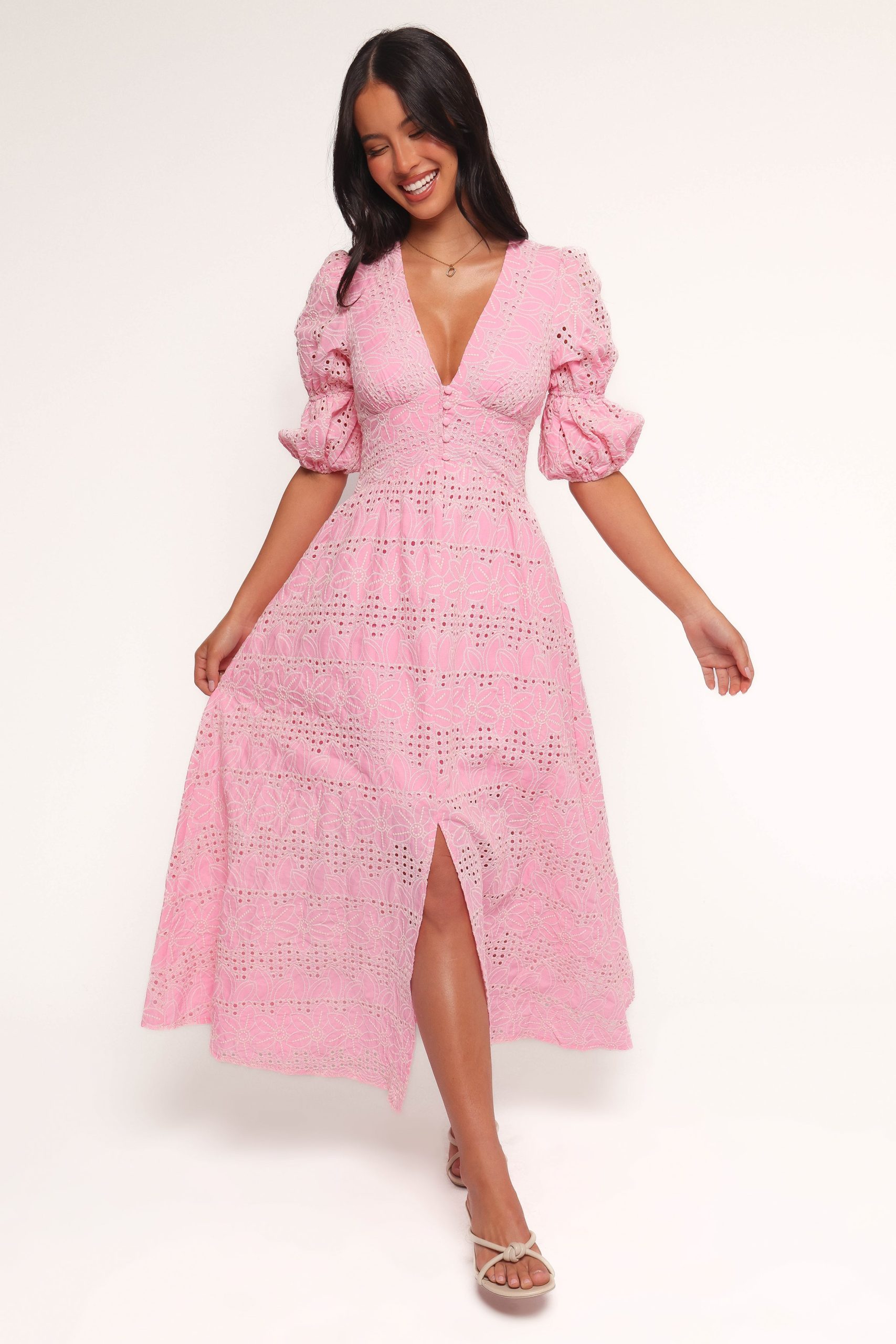 Tani Midi Dress - Pink - Image 2