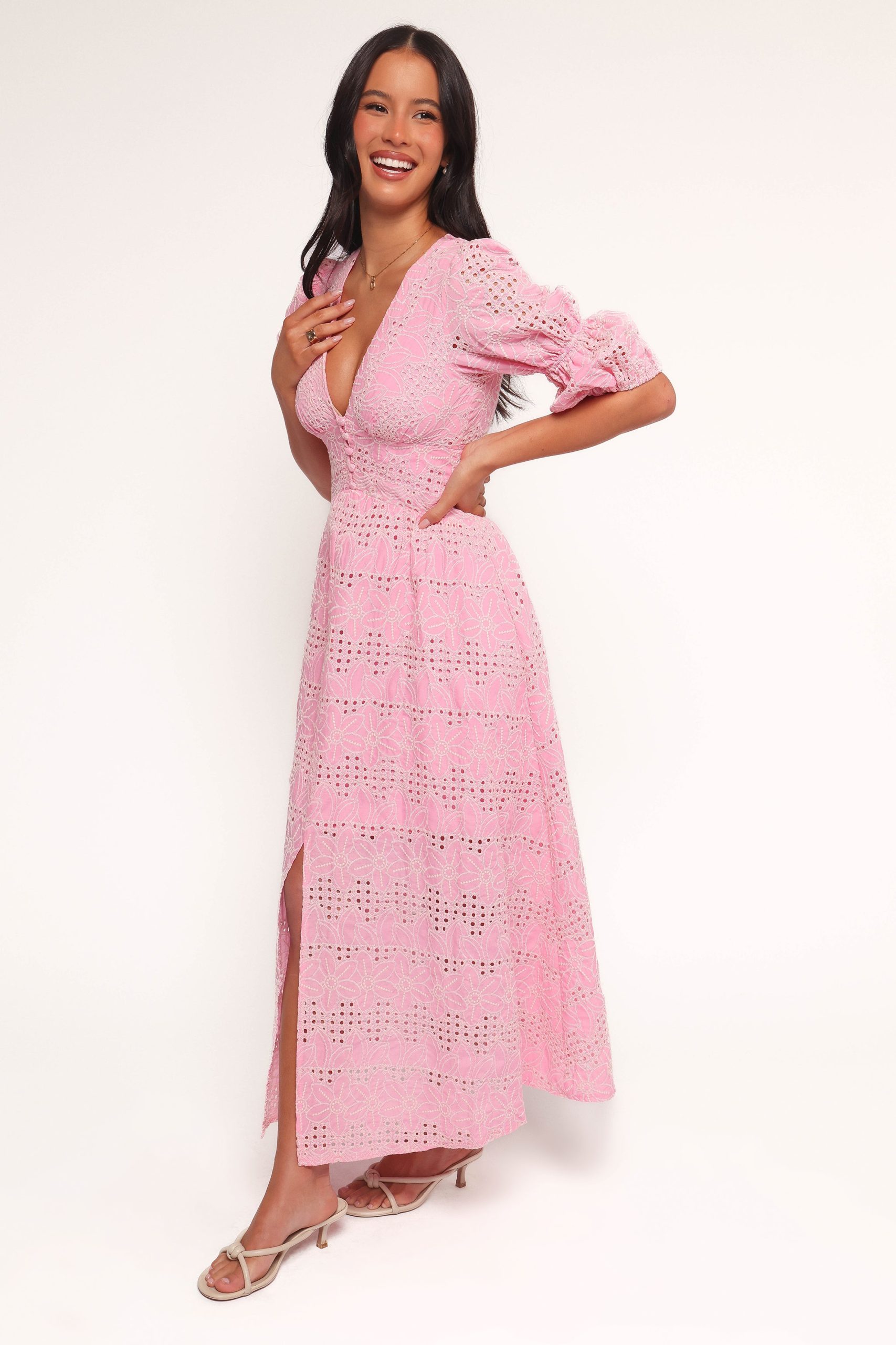 Tani Midi Dress - Pink - Image 3