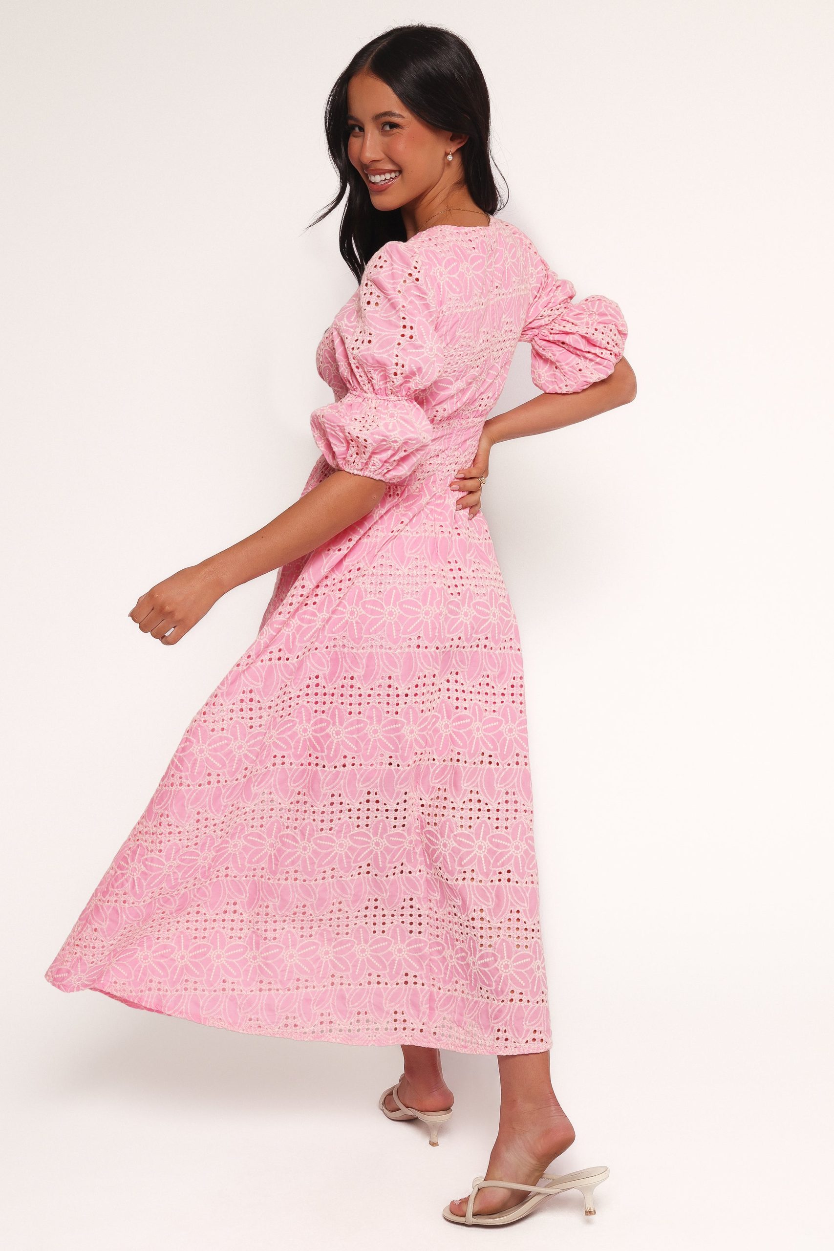 Tani Midi Dress - Pink - Image 4