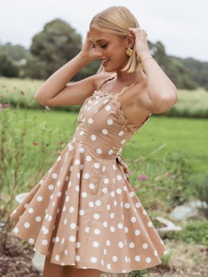 Teaghan Mini Dress - Light Mocha