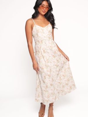 Teah Midi Dress - Pink Floral