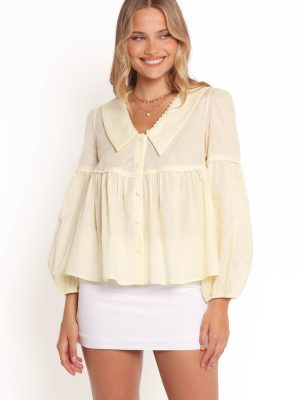 Thalassa Top - Butter Yellow