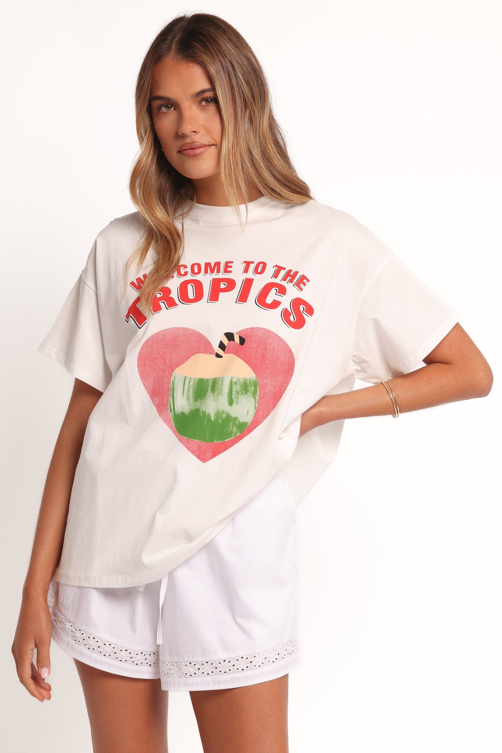 The Tropics Graphic Tee - White - Image 3