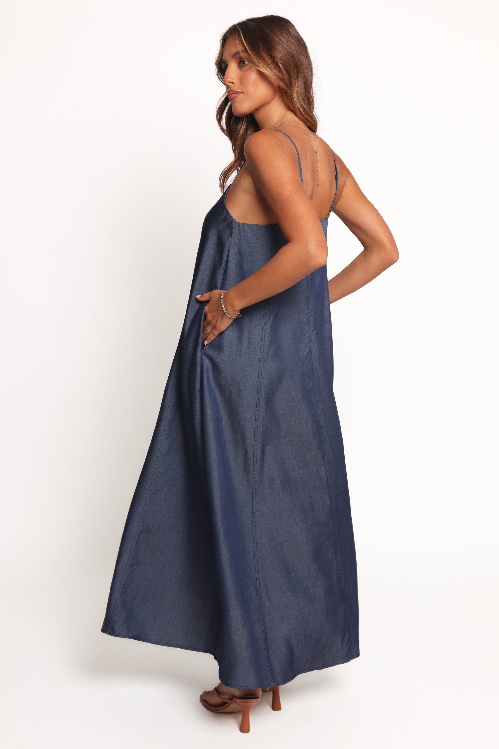 Thelma Maxi Dress - Chambray - Image 4
