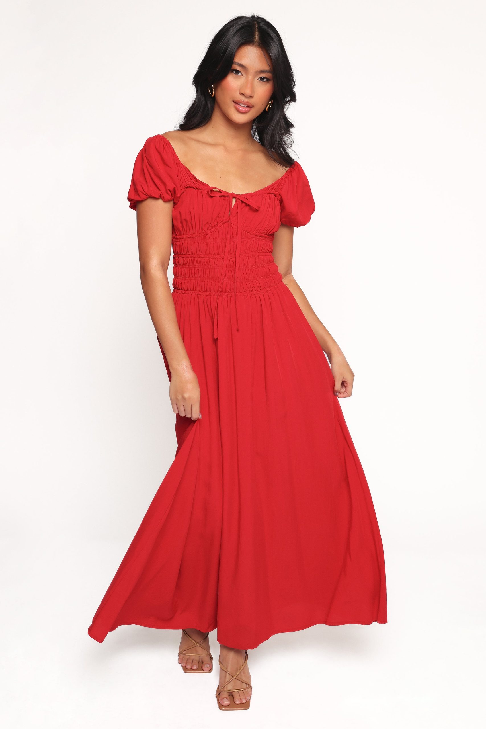 Theodora Maxi Dress - Red - Image 2