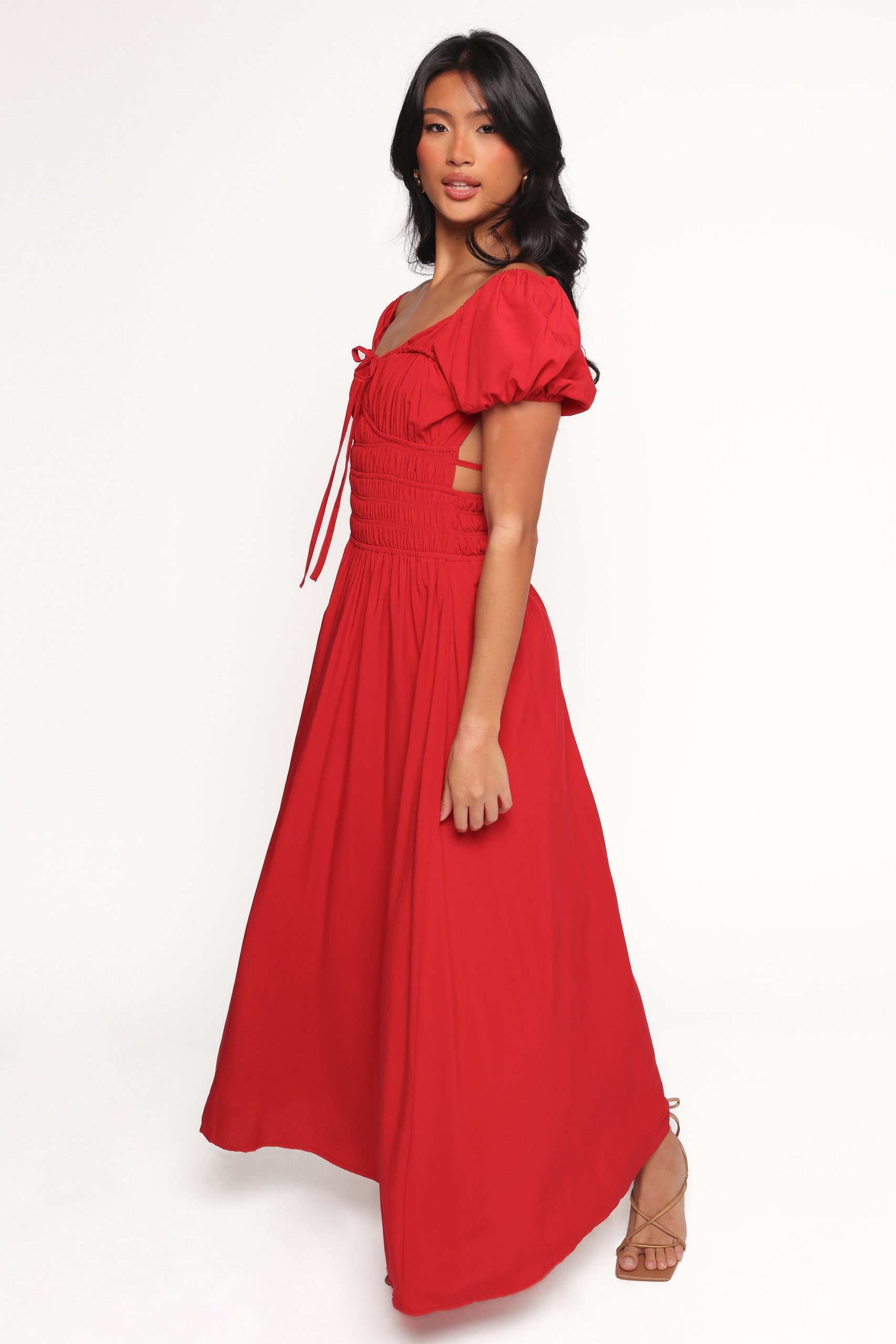 Theodora Maxi Dress - Red - Image 3