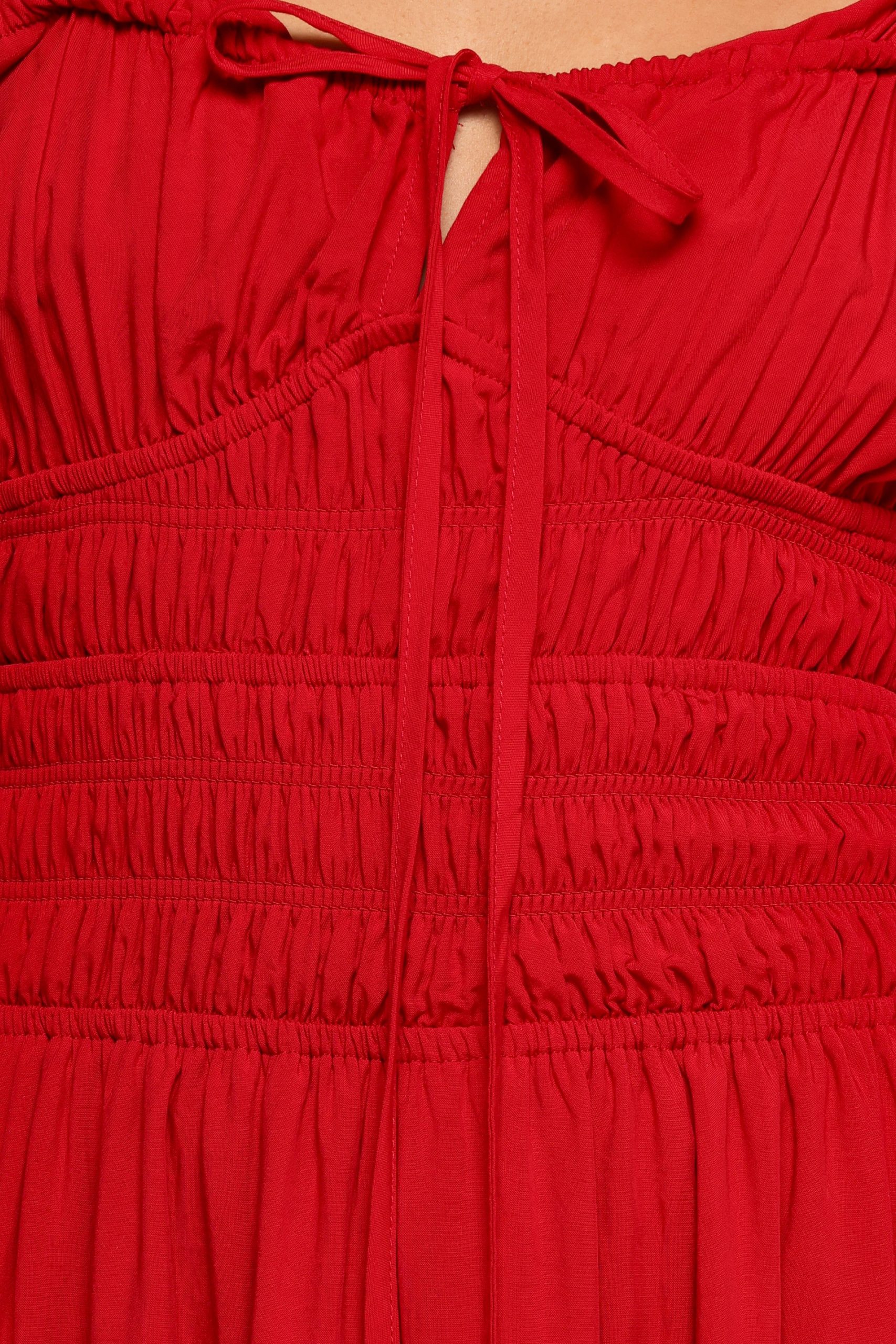 Theodora Maxi Dress - Red - Image 8