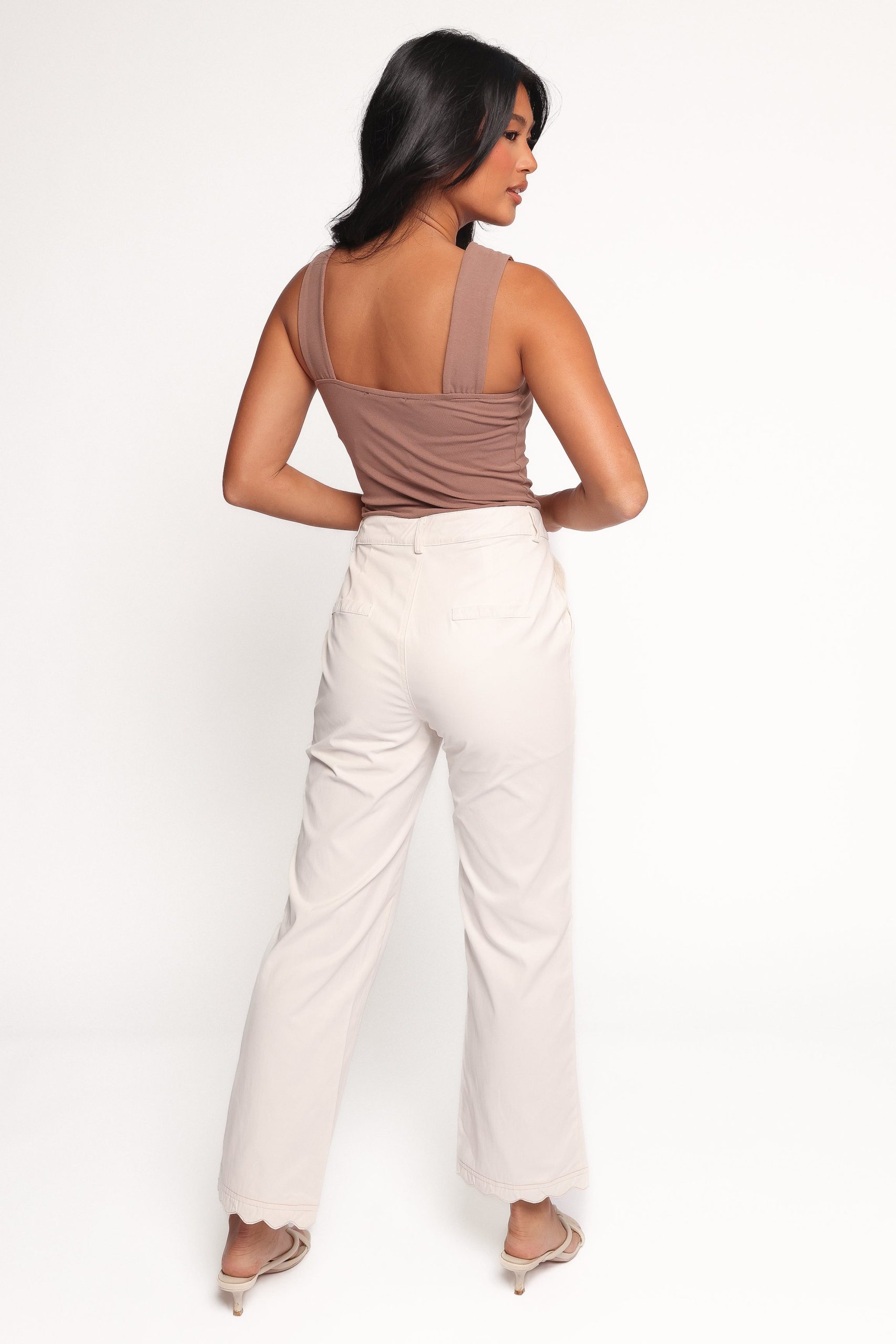 Thiago Scalloped Pant - Cream - Image 3