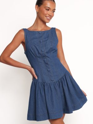 Tiziana Mini Dress - Indigo Denim