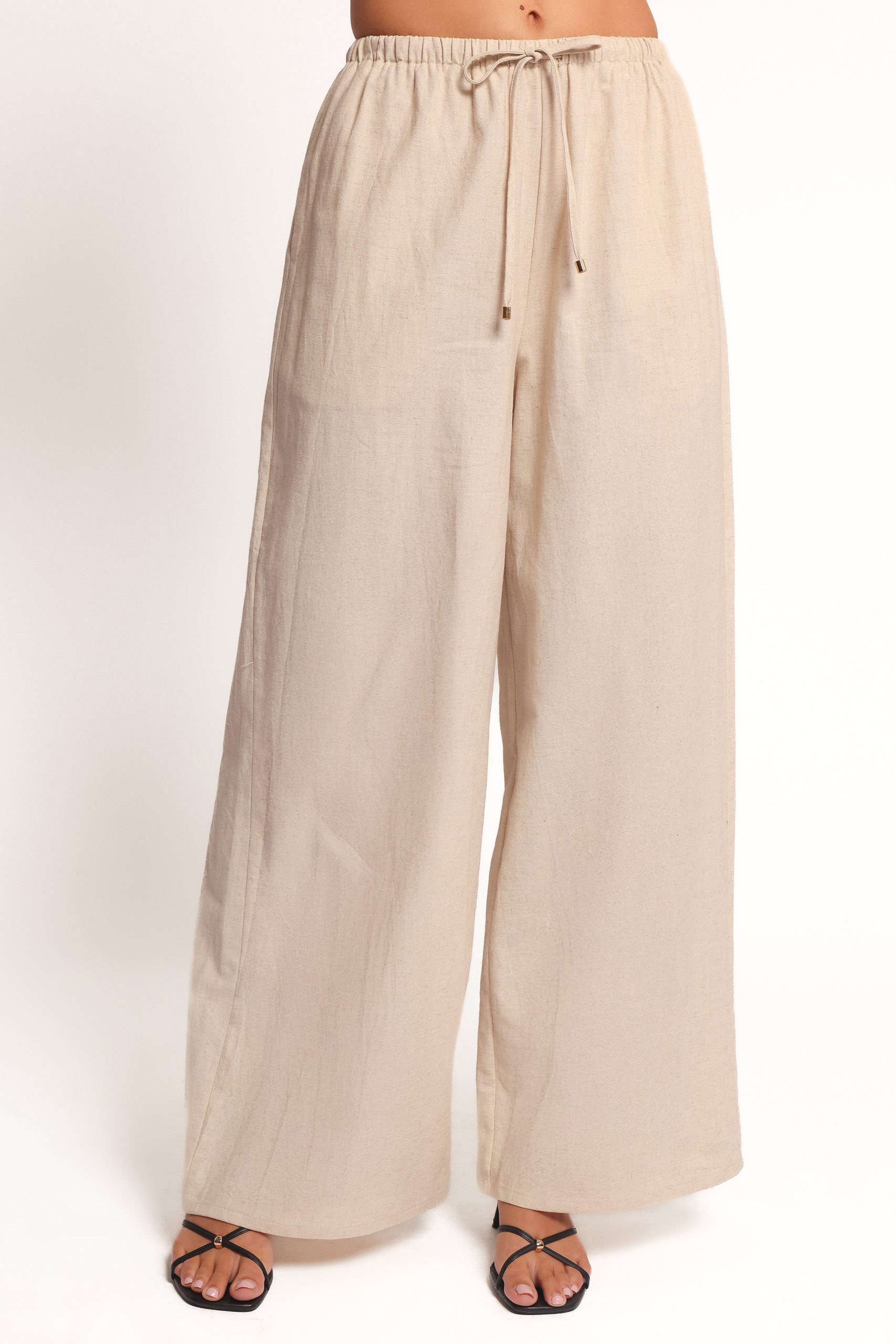 Trula Wide Leg Pant - Oatmeal - Image 3
