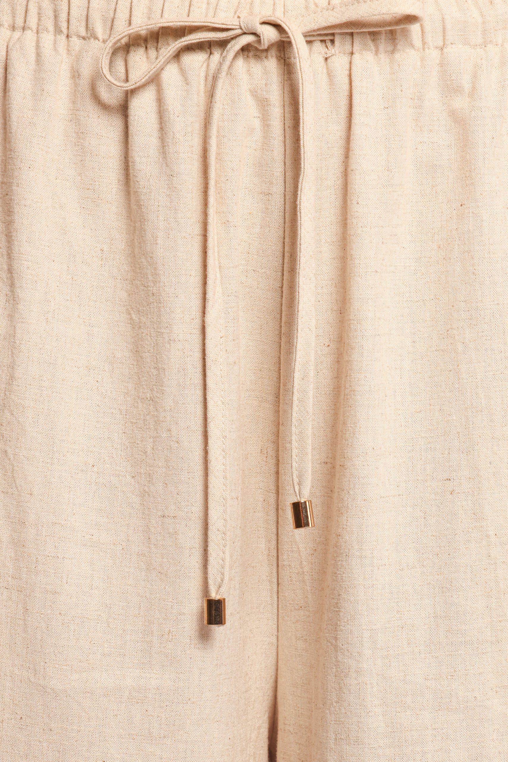 Trula Wide Leg Pant - Oatmeal - Image 6