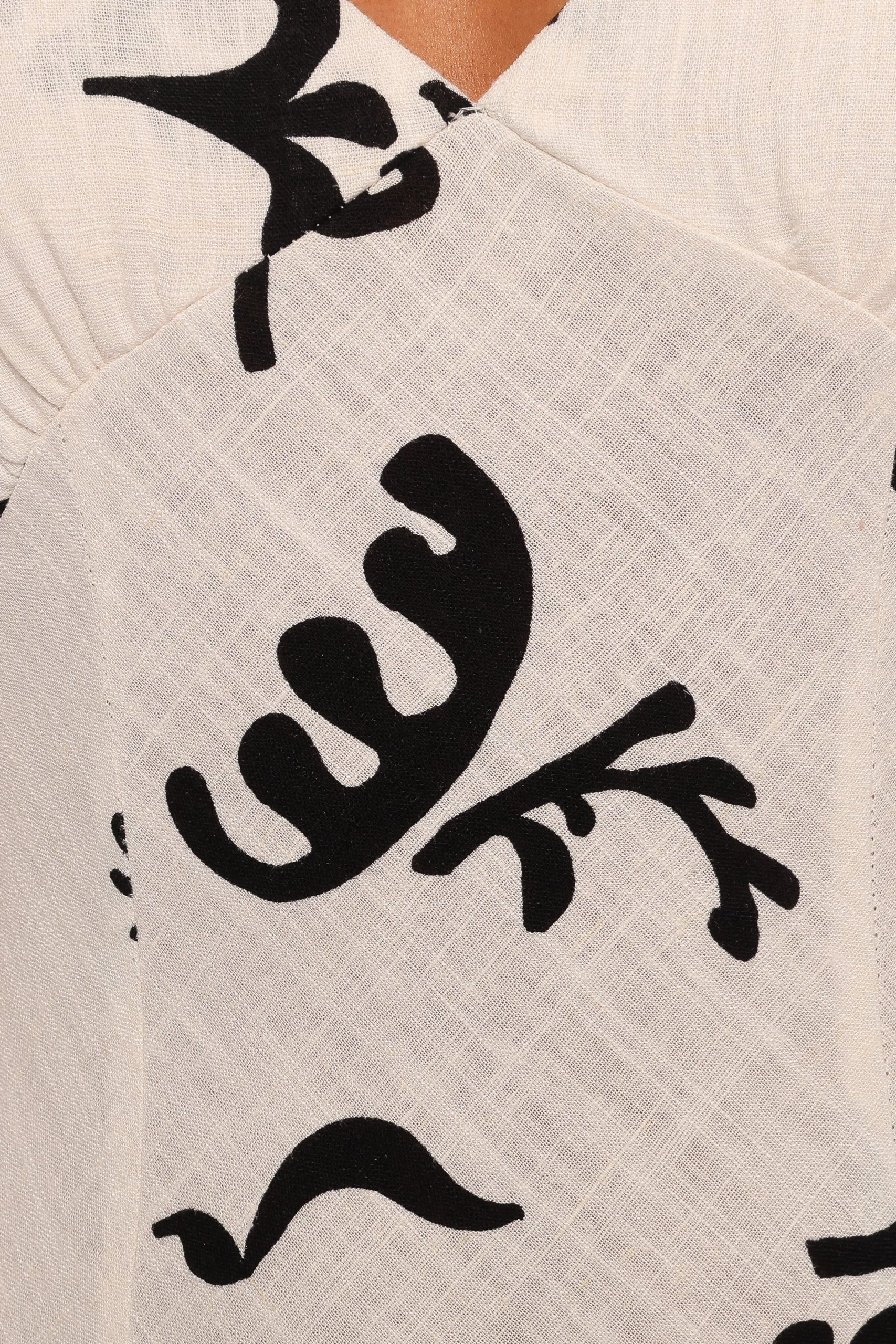 Tulsi Midi Dress - Off White Print - Image 8