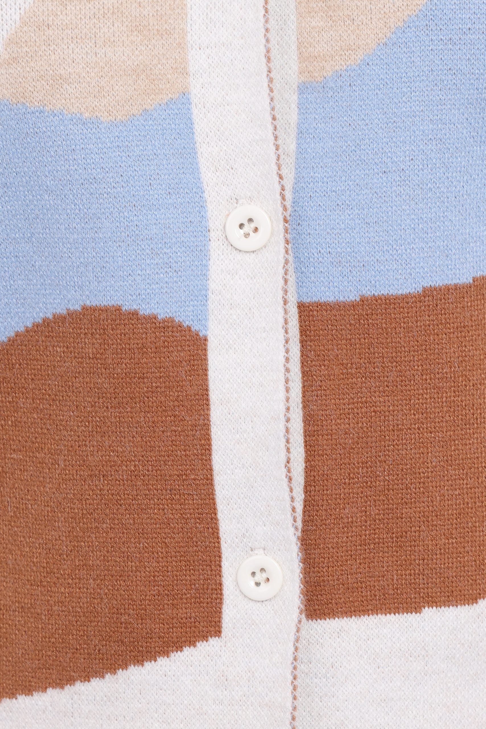 Tulula Abstract Print Cardigan - Cream - Image 6