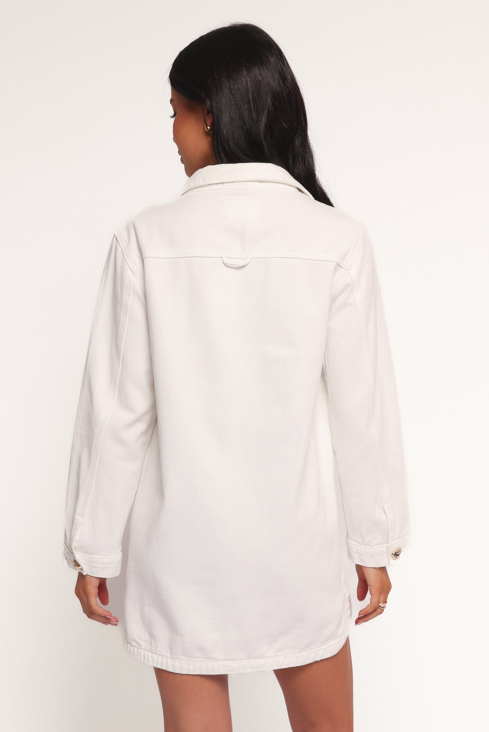 Turner Denim Dress - White Denim - Image 6