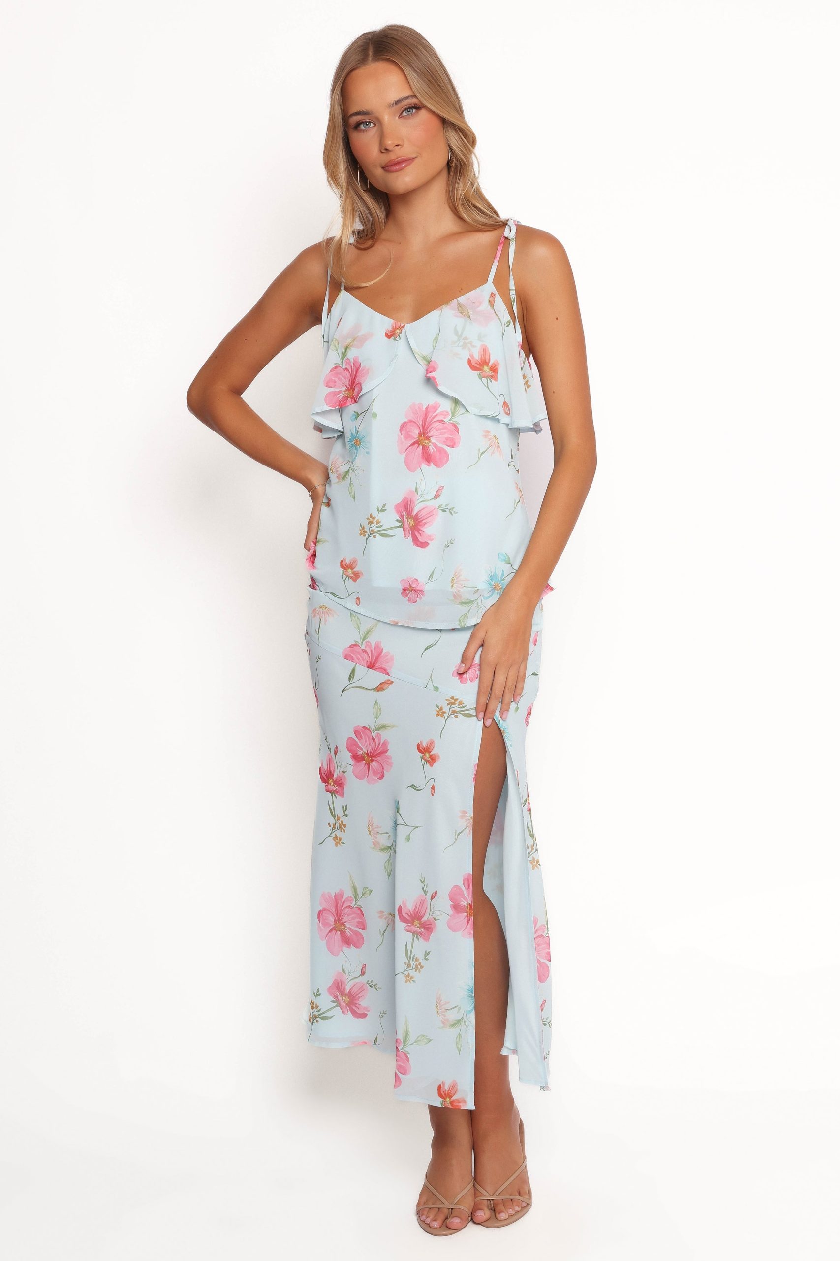 Valeria Skirt Set - Blue Floral - Image 2