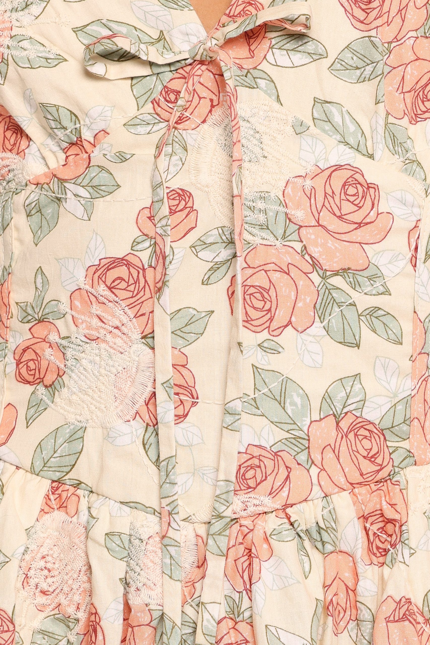 Velda Midi Dress - Pink Floral - Image 6