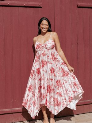 Vikki Dress - Red Floral
