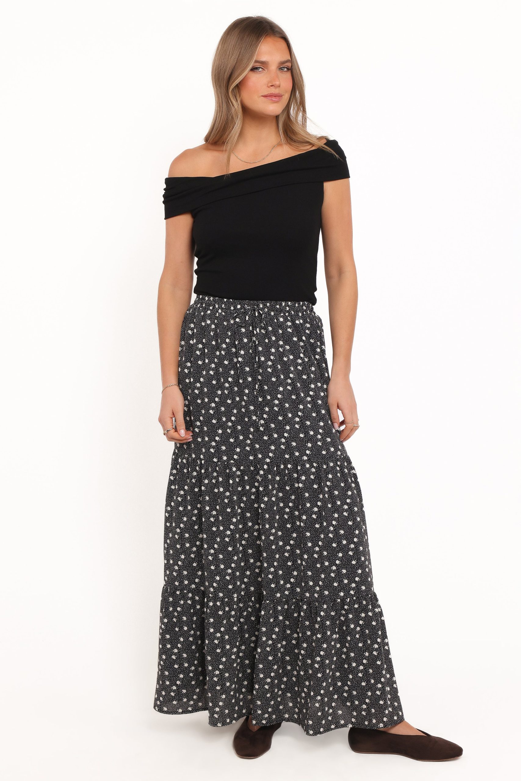 Vincent Tier Maxi Skirt - Black Floral - Image 2