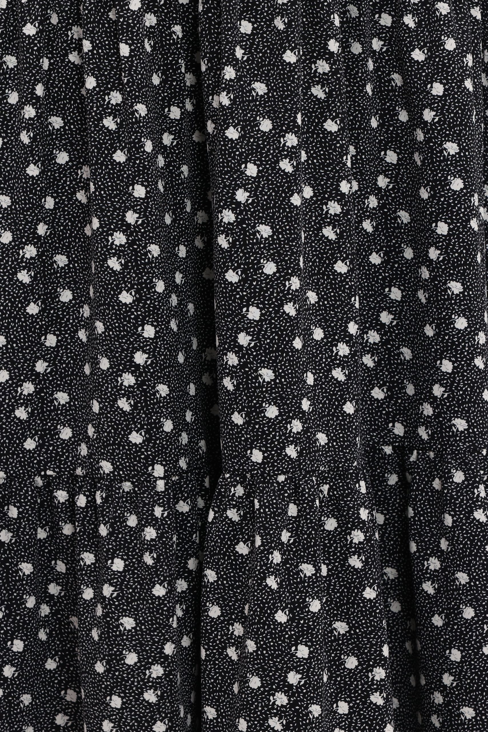 Vincent Tier Maxi Skirt - Black Floral - Image 6