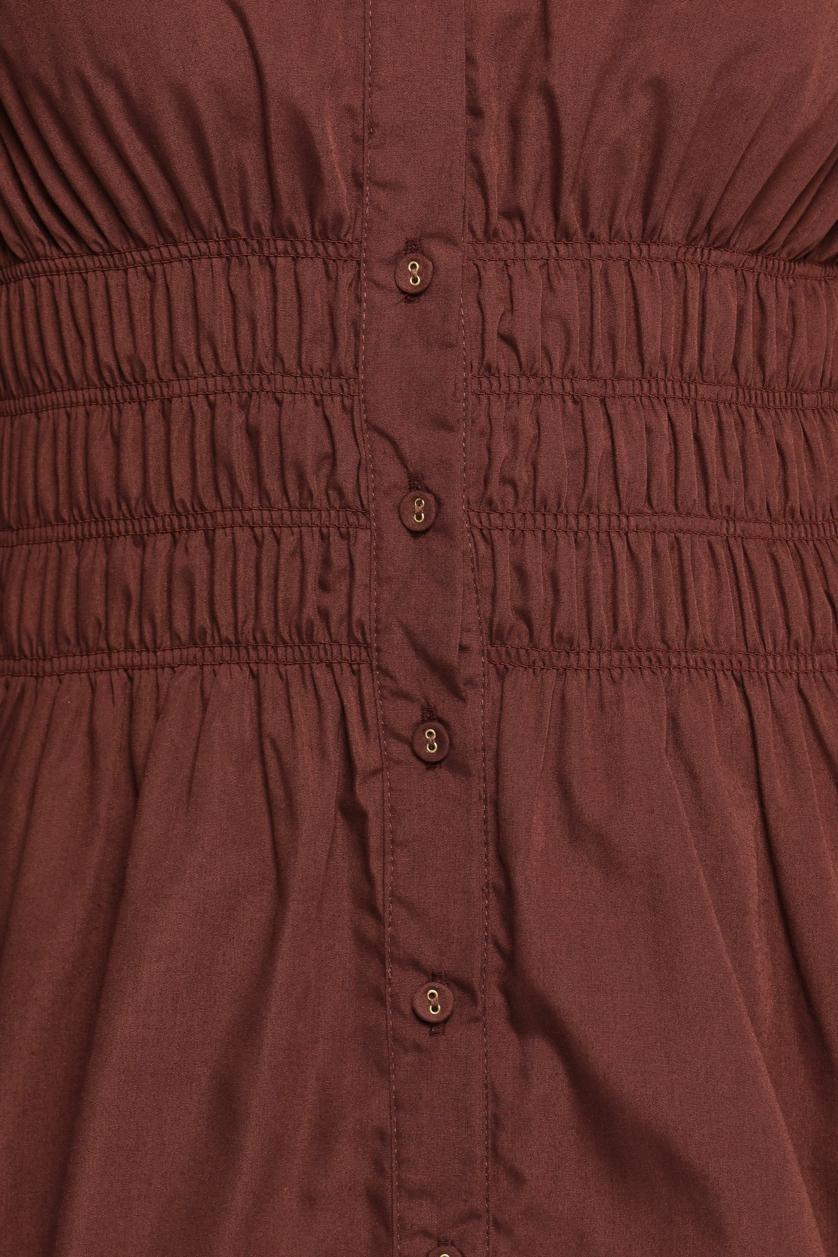 Wallace Mini Dress - Chocolate - Image 6