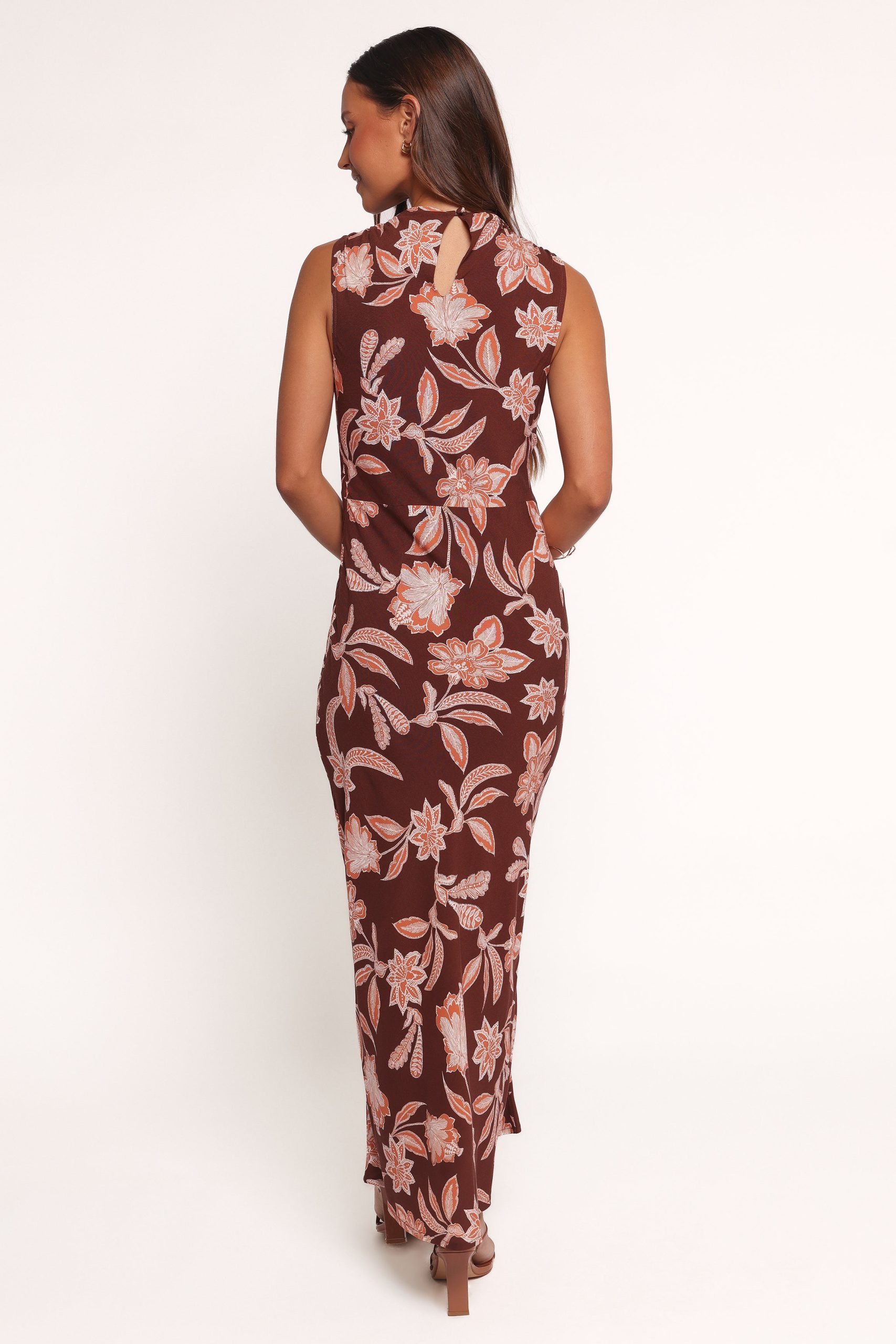 Wheeler Midi Dress - Orange Floral - Image 4