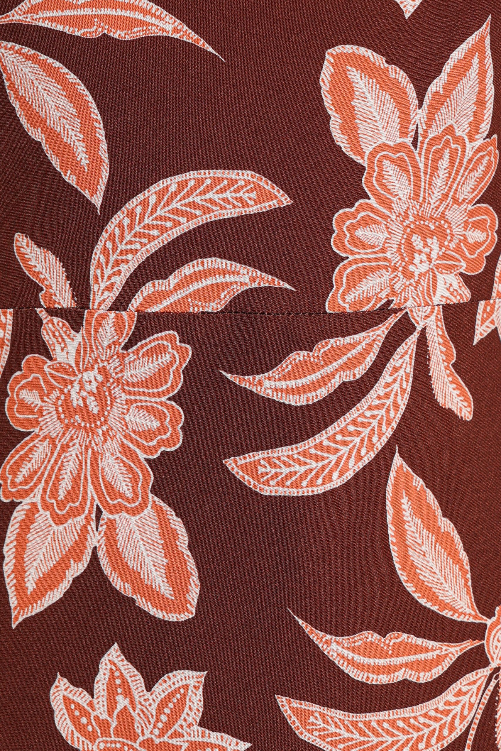 Wheeler Midi Dress - Orange Floral - Image 6