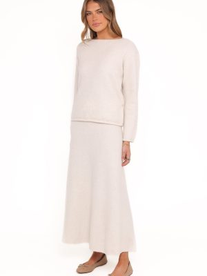 Willis Knitted Skirt - Cream