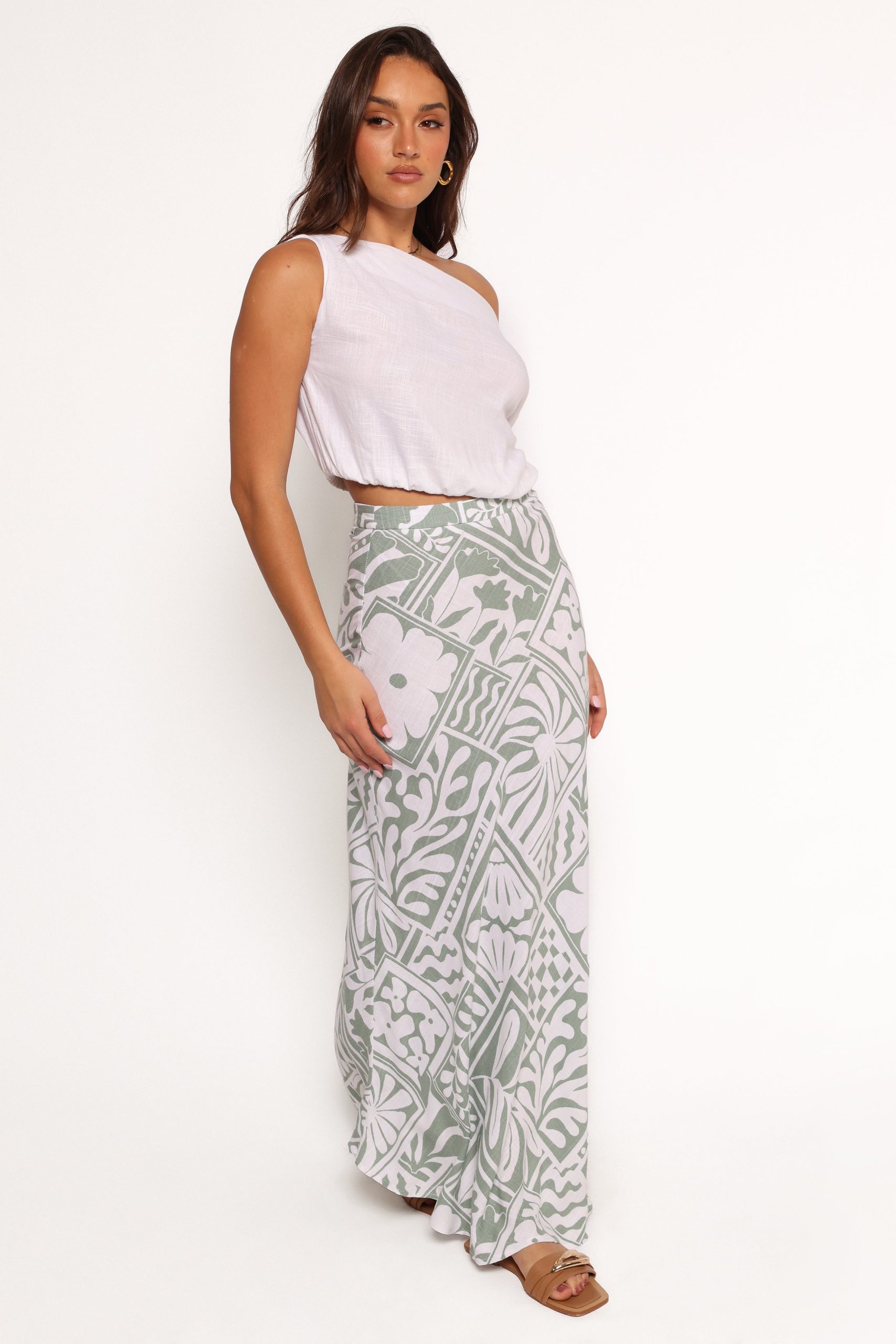 Willow Maxi Skirt - Sage Print - Image 7
