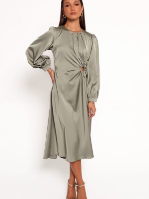 Windsor Long Sleeve Maxi Dress - Olive