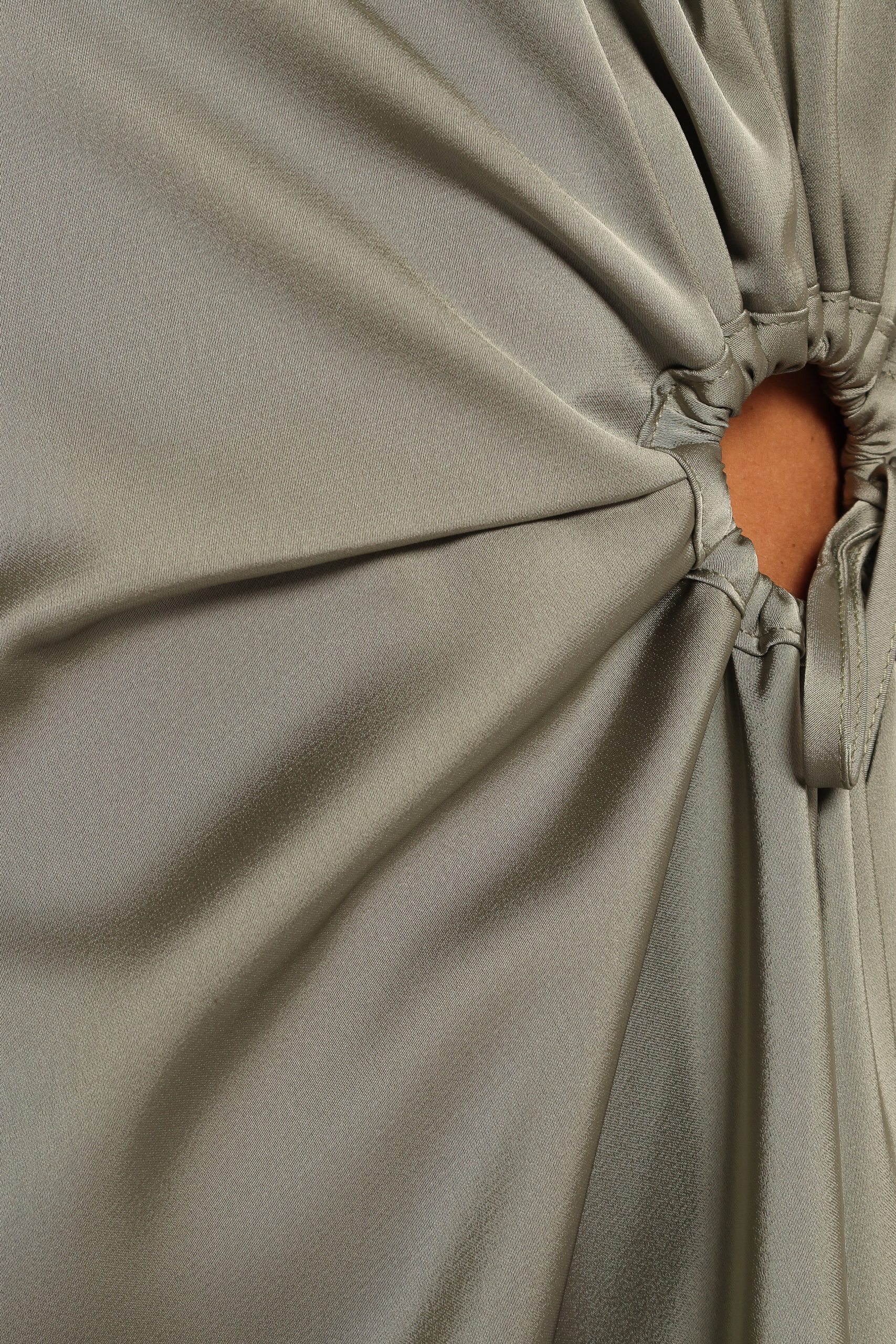 Windsor Long Sleeve Maxi Dress - Olive - Image 7