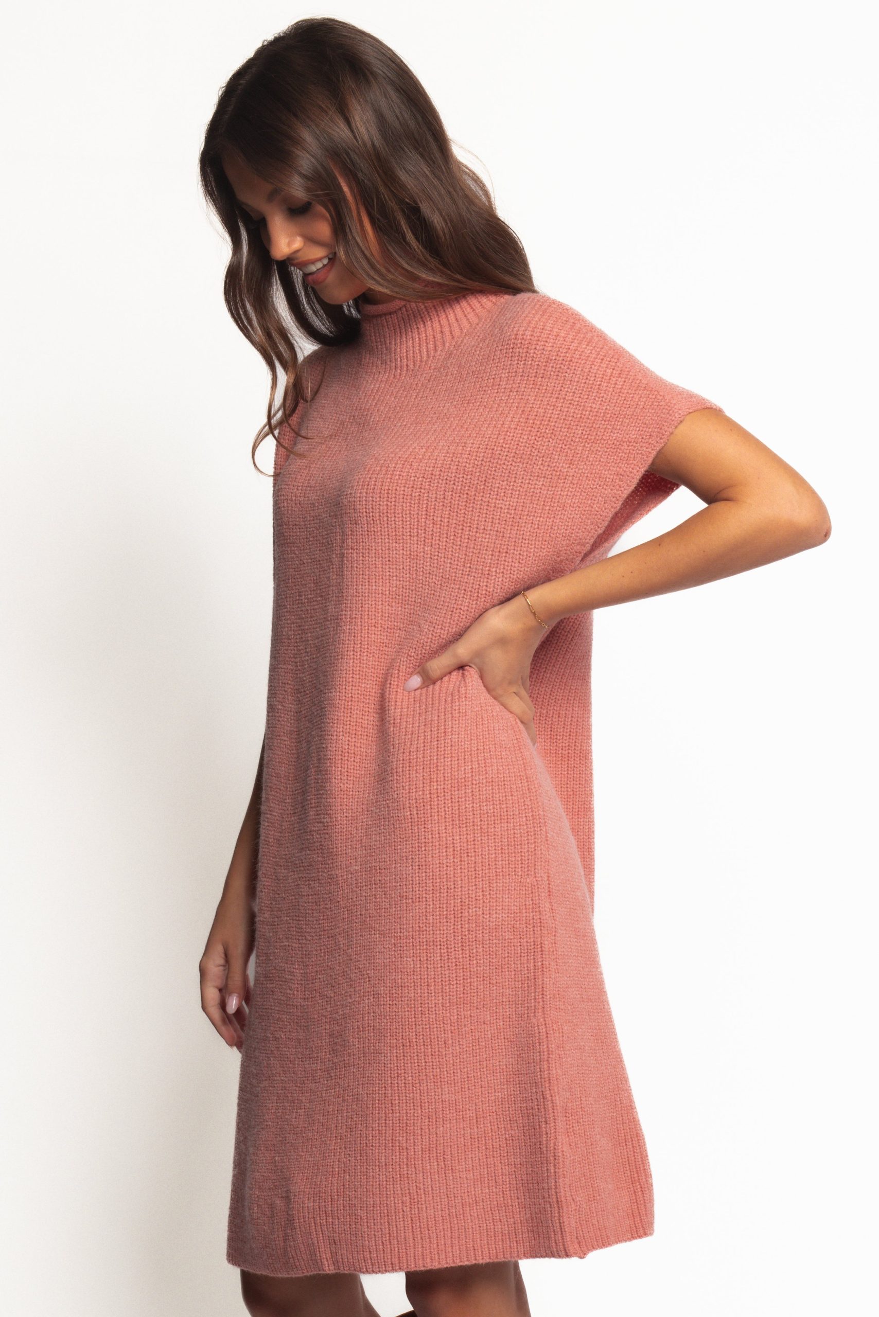 Wright Knit Mini Dress - Pink - Image 4