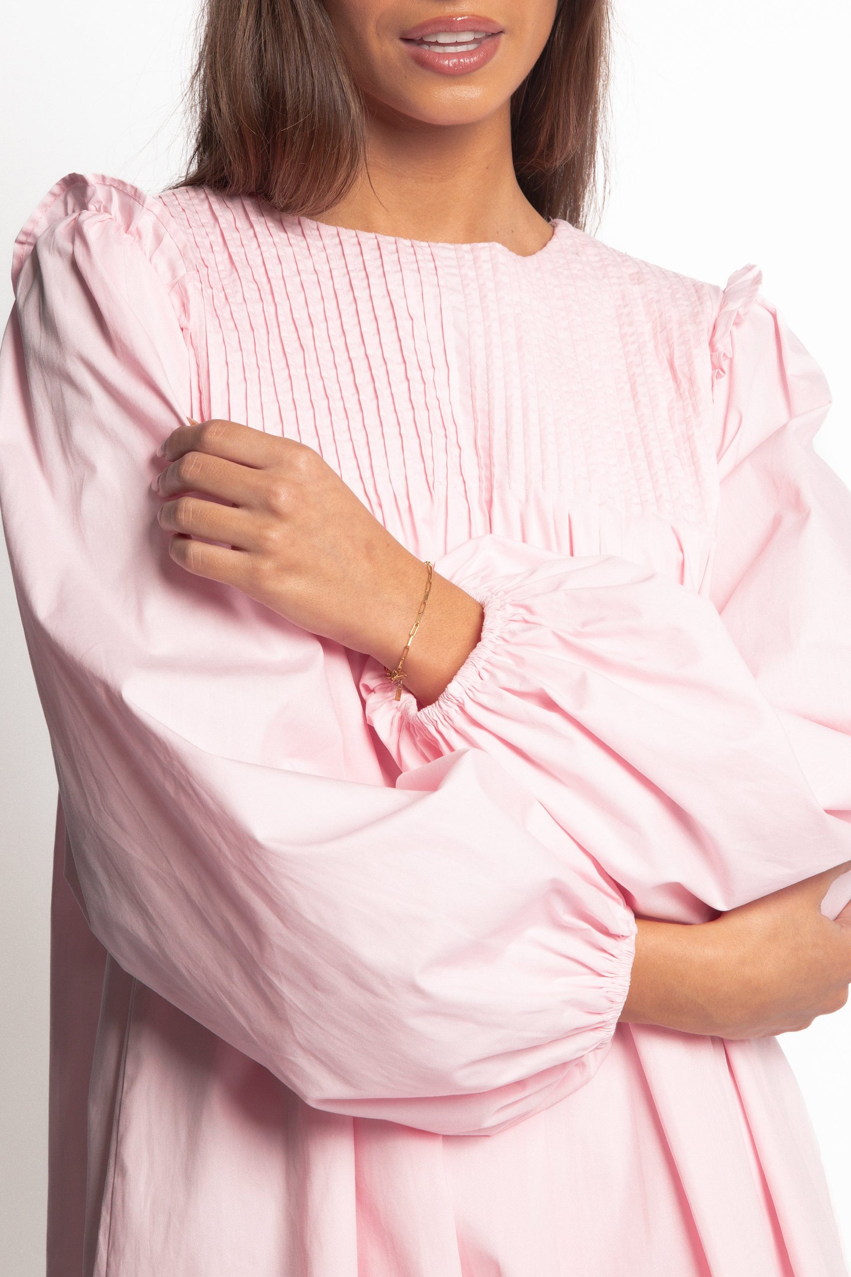 Wyatt Long Sleeve Mini Dress - Pink - Image 6