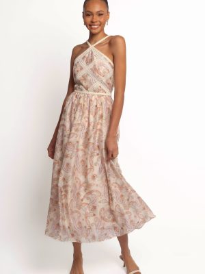 Ximena Midi Dress - Cream Multi