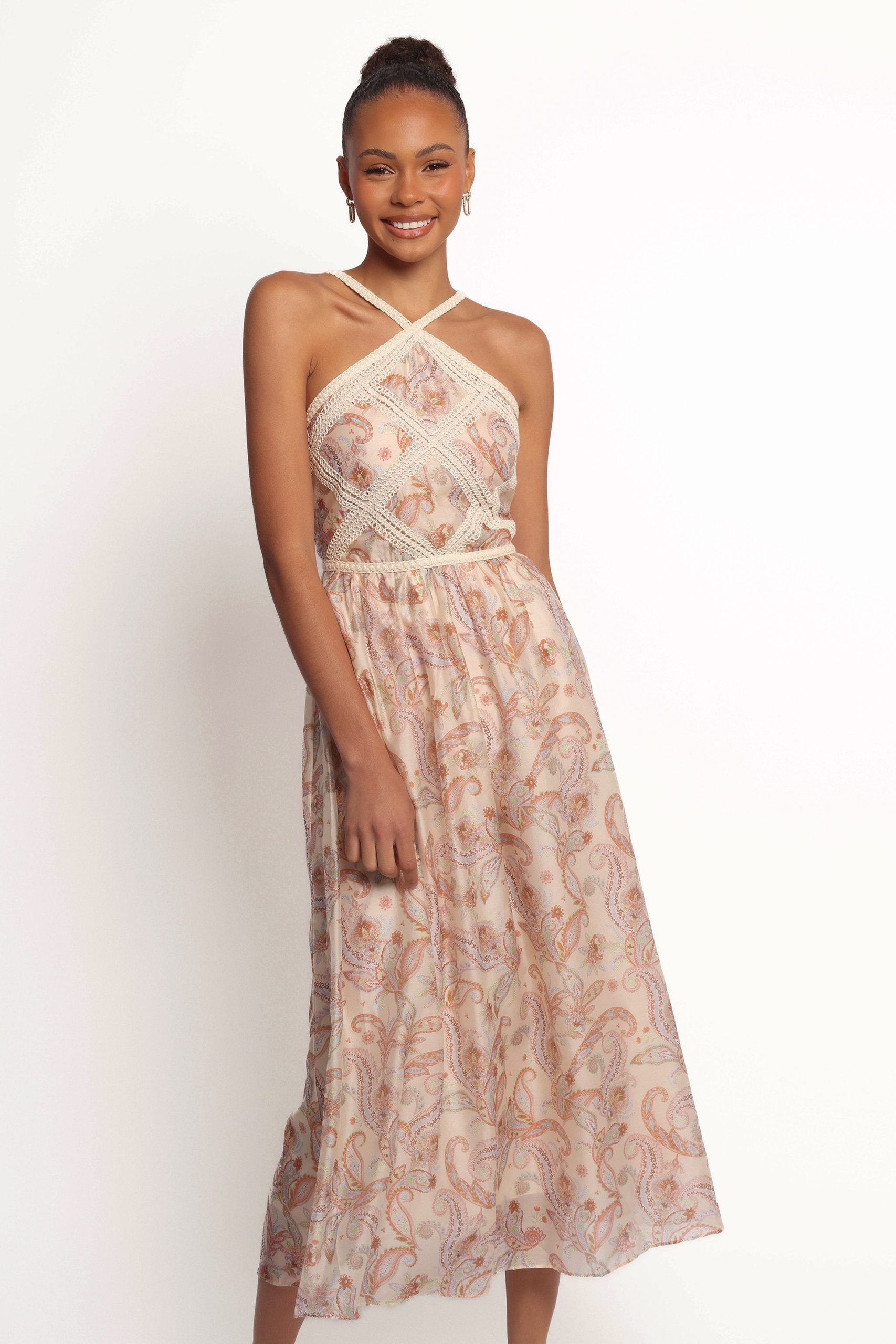 Ximena Midi Dress - Cream Multi - Image 2