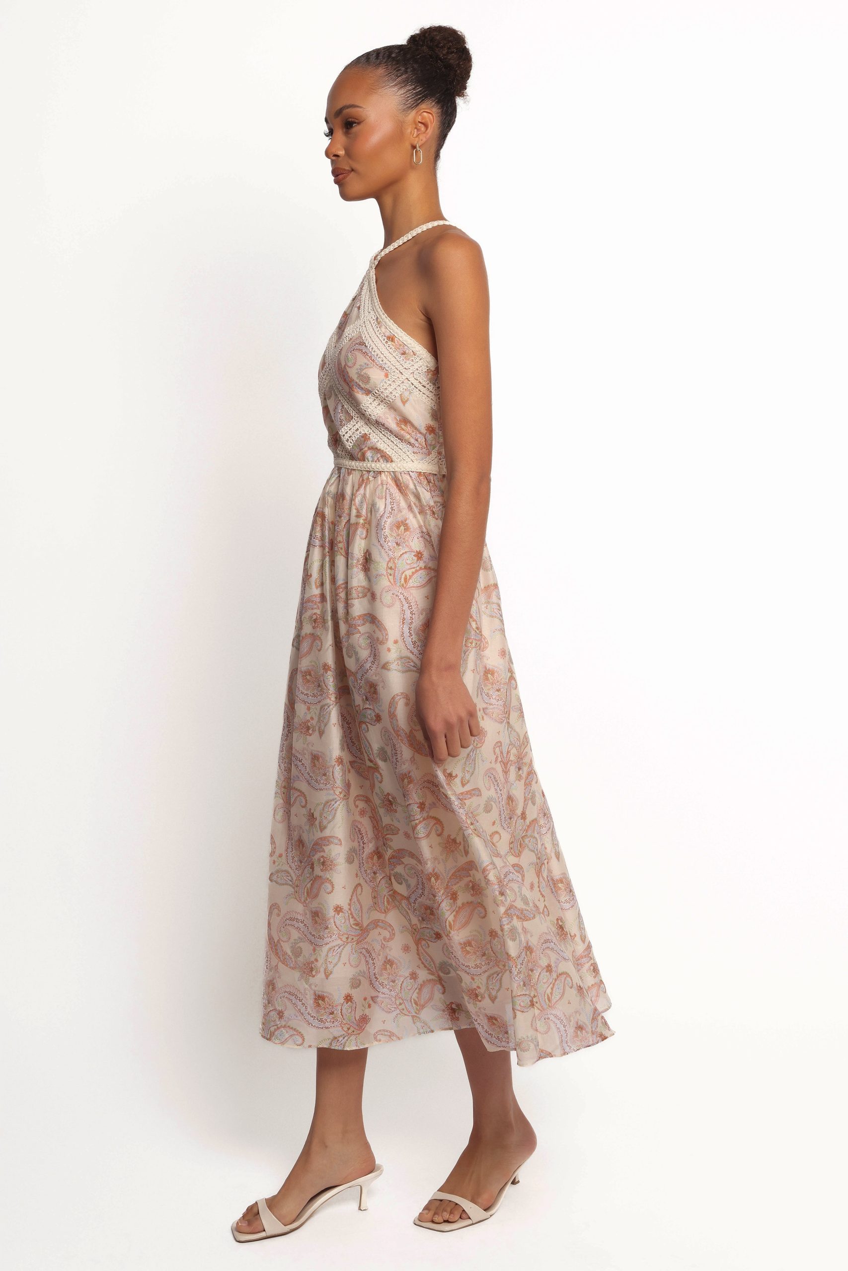 Ximena Midi Dress - Cream Multi - Image 3