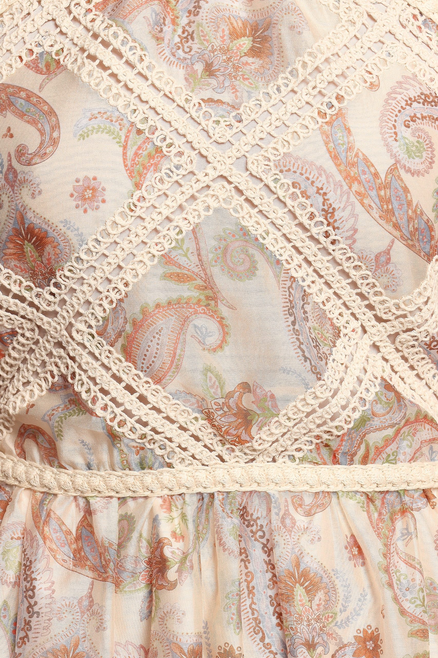 Ximena Midi Dress - Cream Multi - Image 6