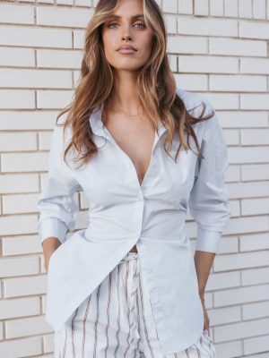 Yacra Tie Shirt - Pale Blue