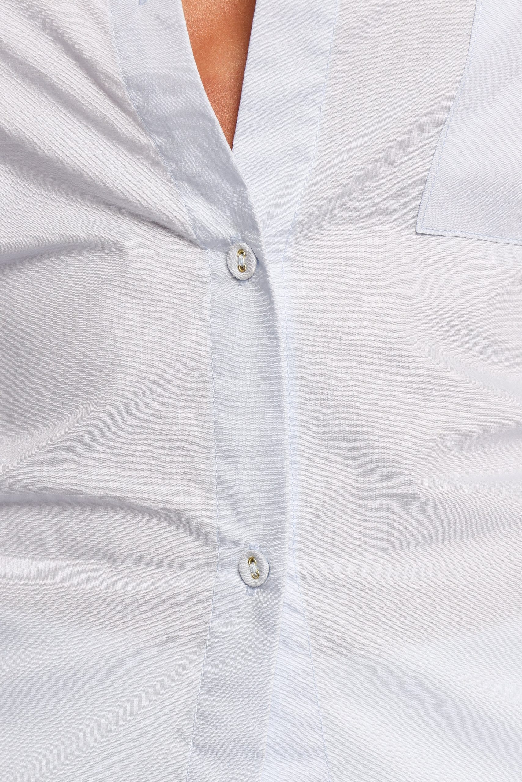 Yacra Tie Shirt - Pale Blue - Image 8