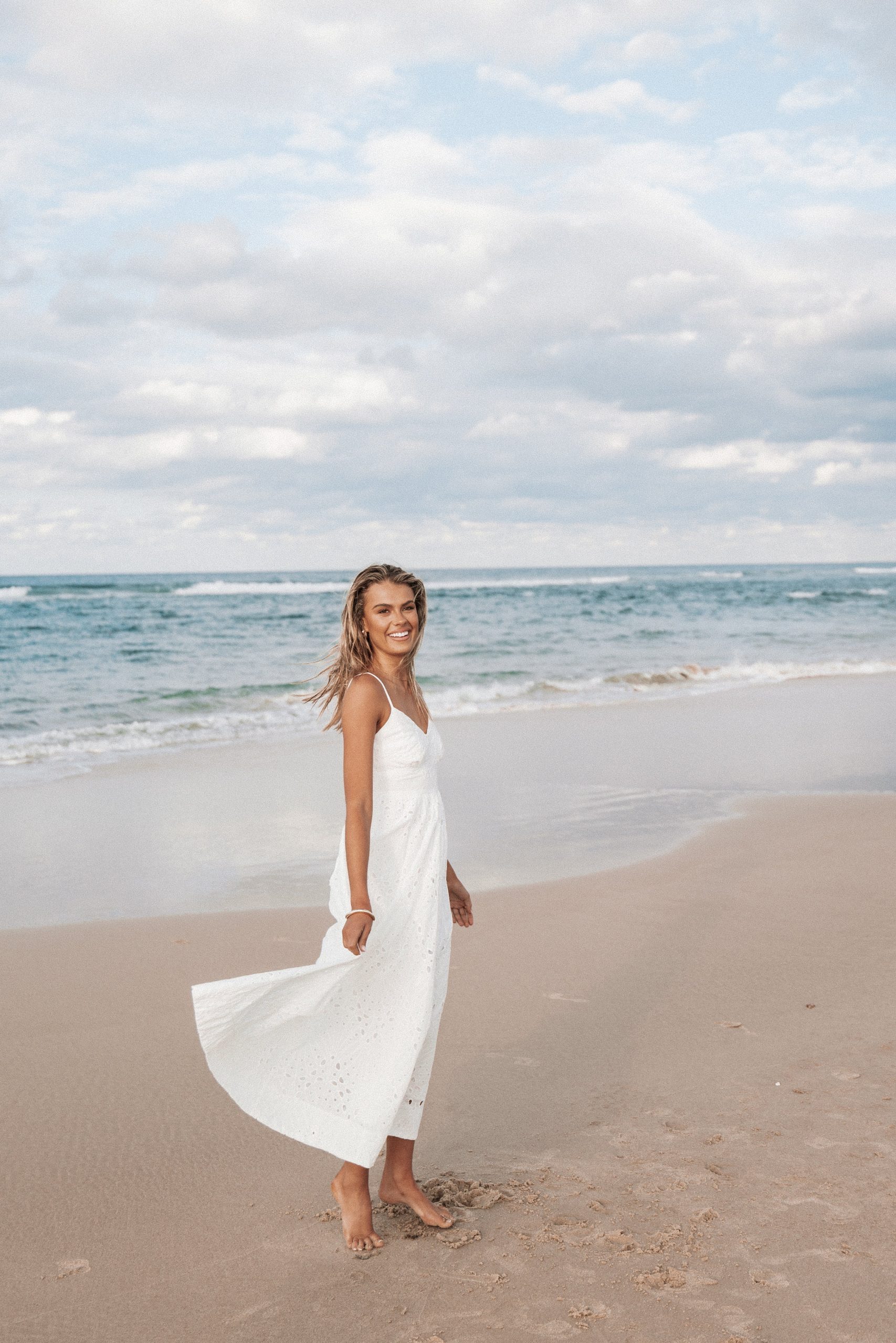 Yasmin Midi Dress - White - Image 8