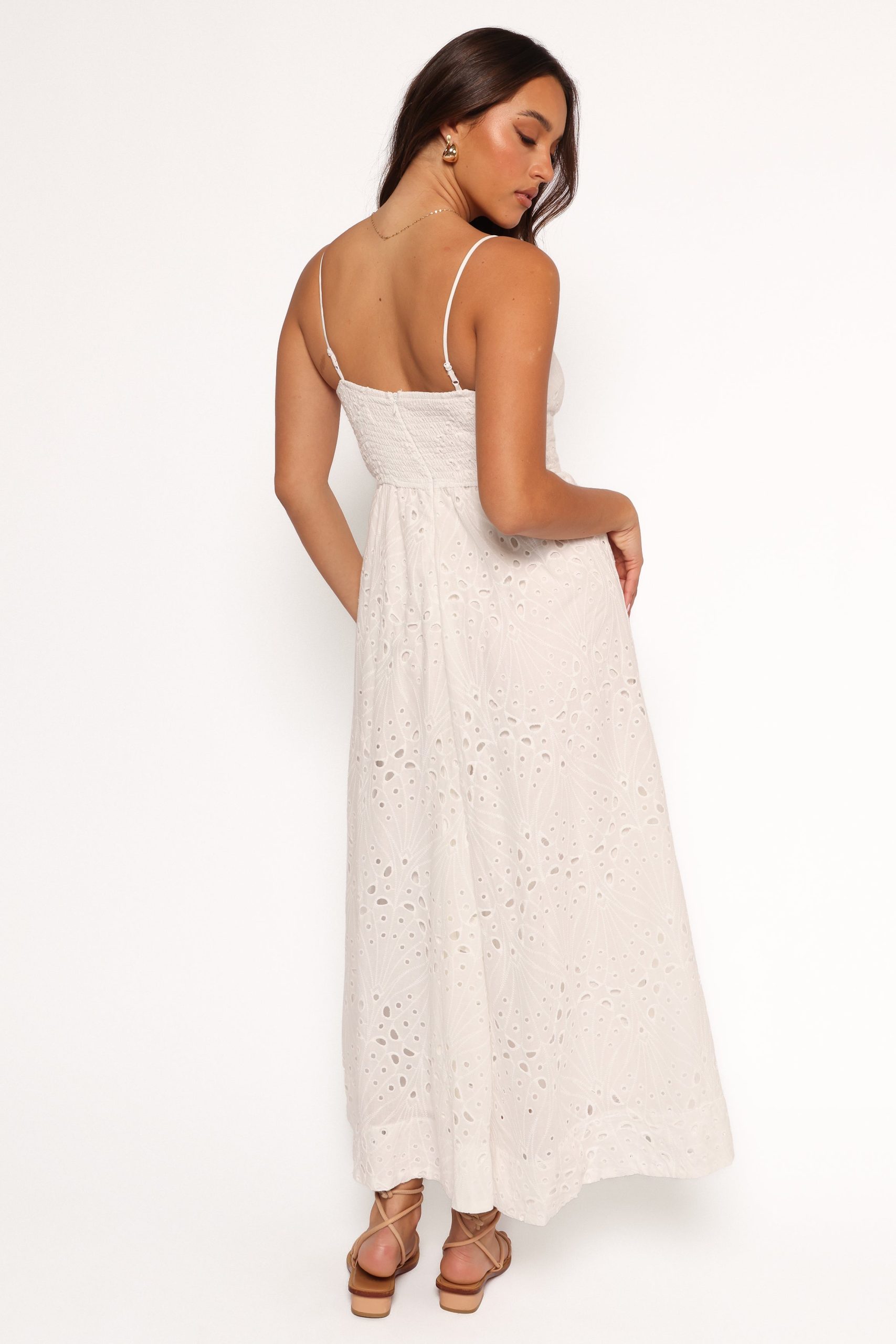Yasmin Midi Dress - White - Image 4
