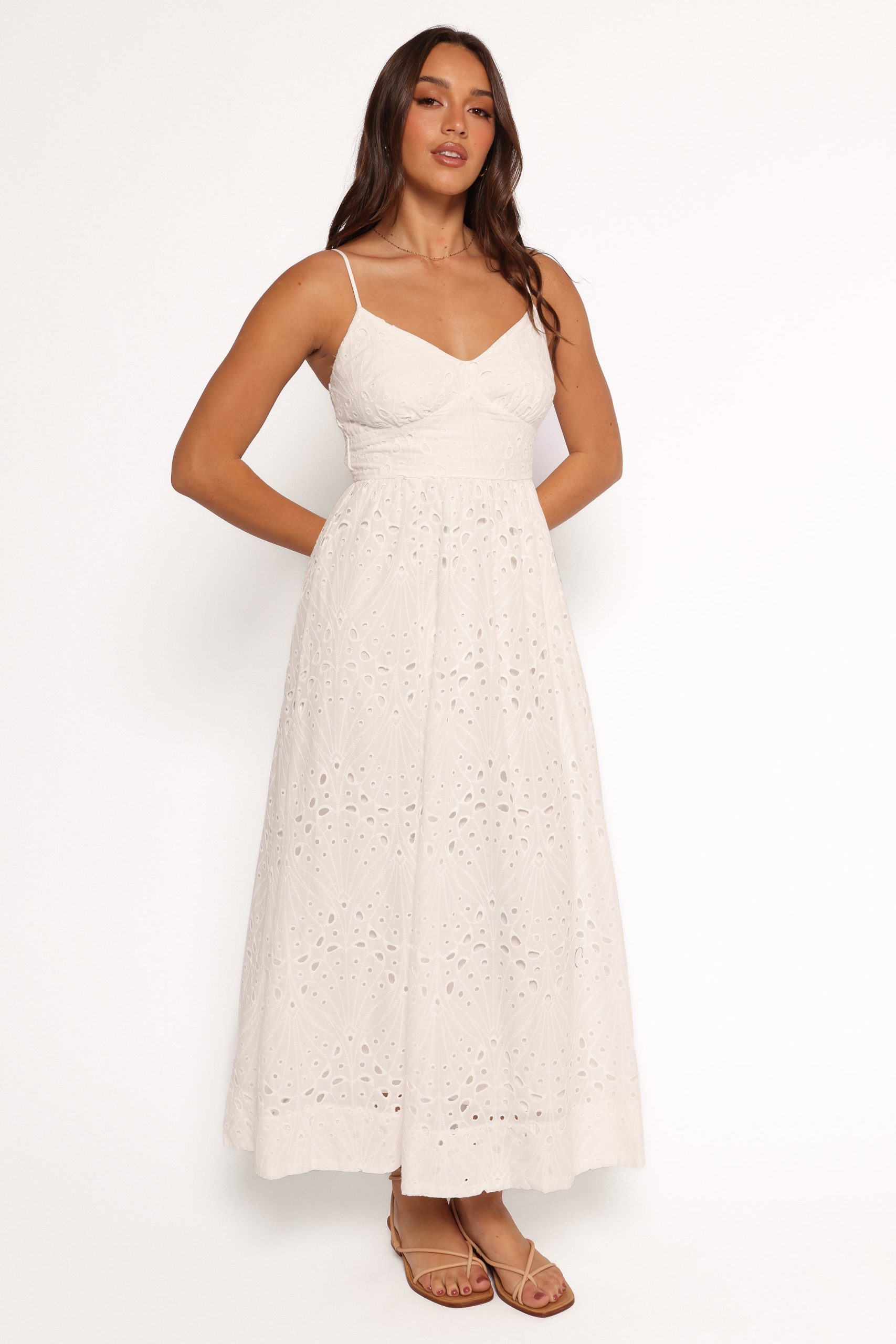 Yasmin Midi Dress - White - Image 5