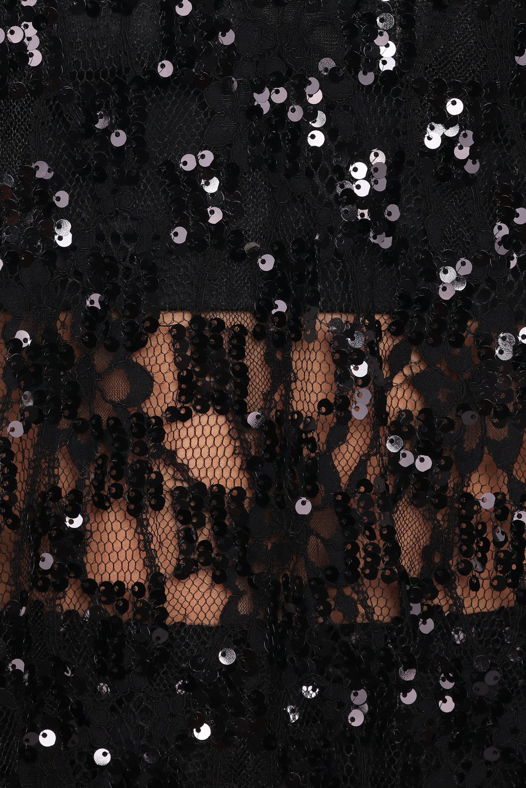 Yonder Sheer Lace Tee Top - Black - Image 6