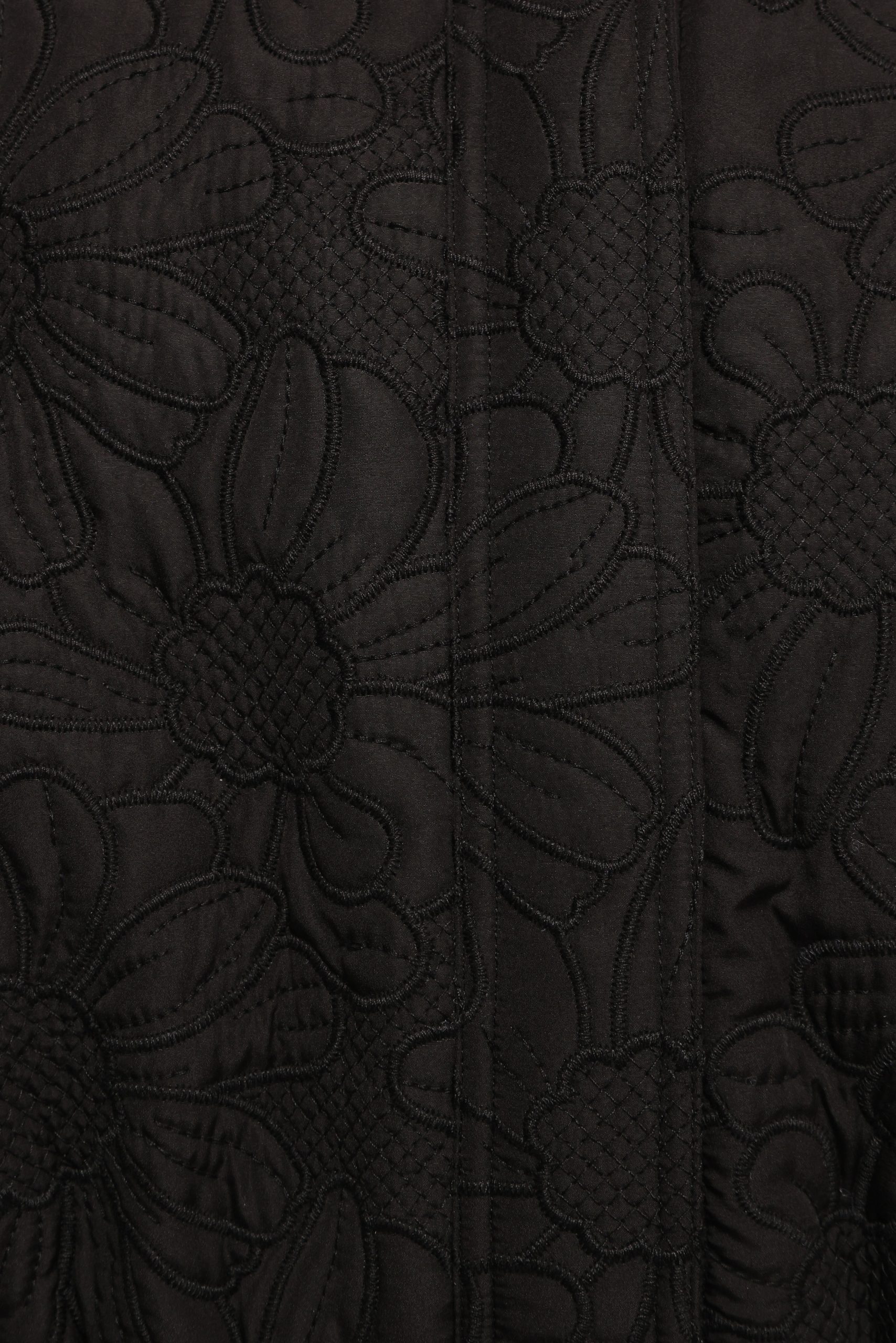 Yuki Tonal Embroidered Flower Jacket - Black - Image 8